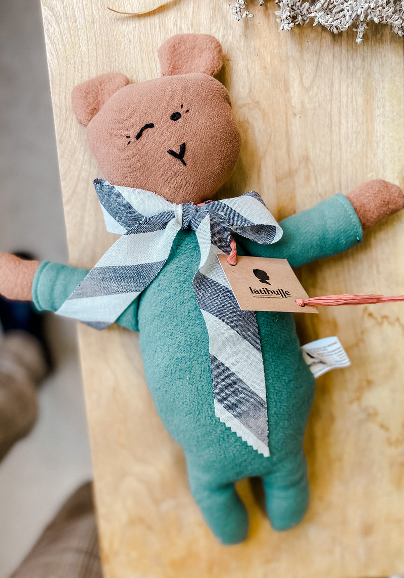 Peluche montréal, Latibulle, fait main, local, ourson, toutou, doudou, souvenirs